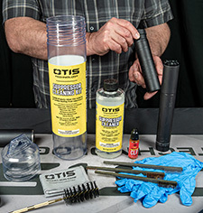 Otis Technology Suppressor Cleaning Kit Otis Technology Suppressor Cleaning Kit shown in use